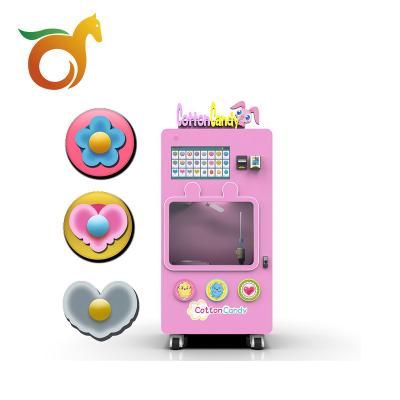 China Customization Accepted Low Cost Inexpensive Flower Vending Automatic Cotton Candy Machine Maker for sale