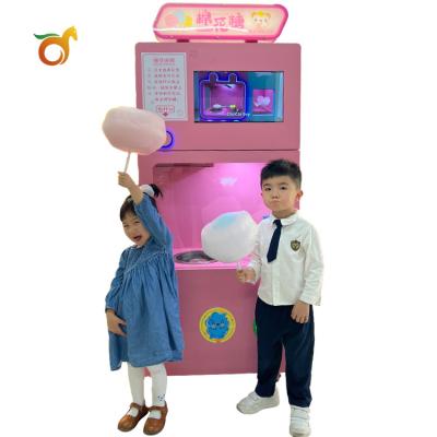 China Customization Accepted Multiple Color Small Size Flower Selling Self Service Cotton Candy Machine for sale