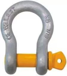 China Lifting And Rigging Purposes Screw Pin Bow Shackles Excellent Corrosion Resistance zu verkaufen