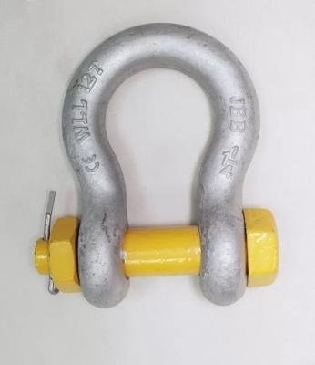 China 12 Tonne WLL amarelo Anchor de segurança Bow Chain com design tipo parafuso à venda