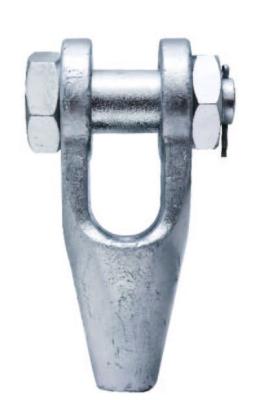 中国 Galvanized 8mm Wire Rope End Stop Open Spelter Sockets With Cotter Pin SOA-08 販売のため