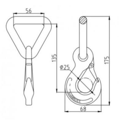 China 11000 Kg Ratchet Tie Down Straps Eye Sling Hooks And Customizable OEM/ODM Services For Secure Cargo Transportation for sale