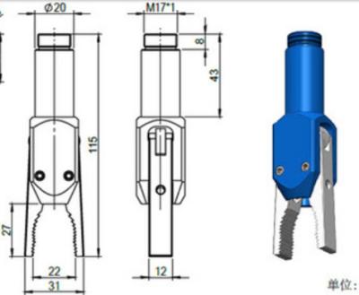 China Automatic Electric Machinery Repair Shops Manipulator Finger for sale