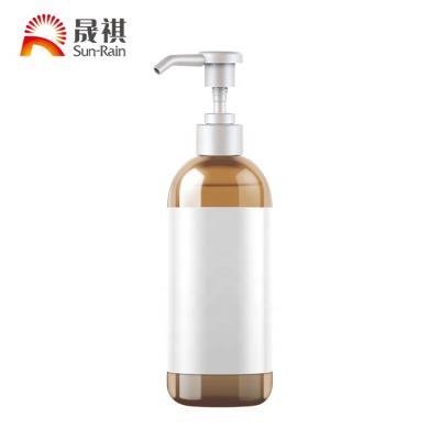 China Household Products China PET Plastic Bottle Hand Wash Dispenser Round Bottle 250ml 500ml for sale