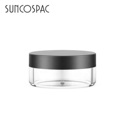 China Cosmetic hot sale transparent empty airless cream jar for cosmetic airless jar cosmetic round cream jar for sale