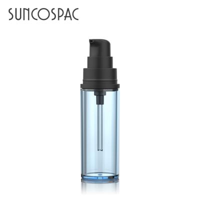 China Sample 15ml empty transparent transparent round mini petg cosmetic bottle of skin care cream for sale