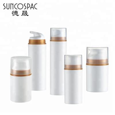 China Good Quality Personal Care 100ml 50ml Airless Plastic Cosmetic Bottle Pump for sale