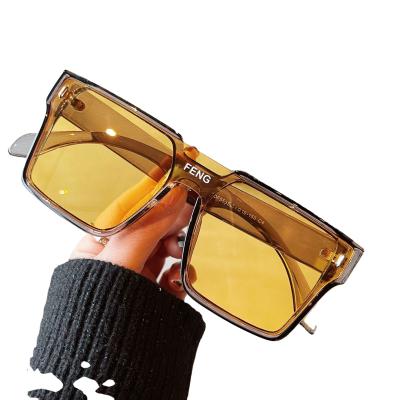 China New CIA fashion environmental protection fashion street shooting hot sale net red sunglasses retro style big frame large face brunette female high-end thin section for sale