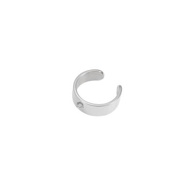 China New Product Cheap High Quality Environmentally Friendly Open Ring Stainless Steel Fashion Pendant Mirror Polished DIY Stainless Steel Open Ring for sale