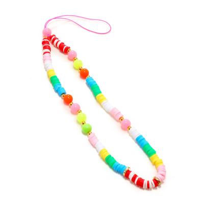 China European and American border simple bohemian romantic small fresh short color beaded soft ceramic acrylic bracelet women wholesale for sale