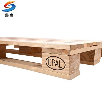 China Eco-friendly Cheap Wooden Pallet Price European Standard IPPC EPAL 4 Way Wooden Pallet Fumigation Free Double Faced Logistics for sale