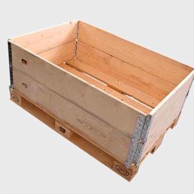 China Favorable Price Corrosion Protection Wooden Crates Pallet Wooden Containers Pallet With Locking Hinge for sale