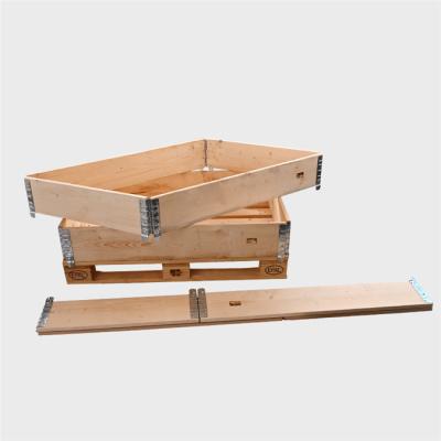 China Corrosion Protection Pull Down Factory Price Hinge Pallet Packing Hinge Pallet Collar Box Wooden Pallet for sale