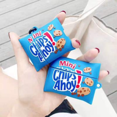 China Easy Drop Shipping Chocolate Cookies Silicone Soft Protective Earphone Case For Airpods Pro Case for sale