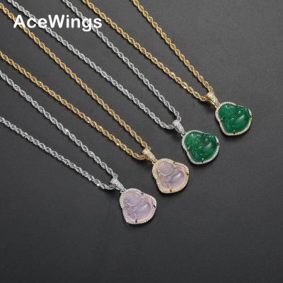 China Hiphop CN412 Bling Bling Arrangement CZ Hip Hop Brass Necklace Iced Out Jewelry for sale