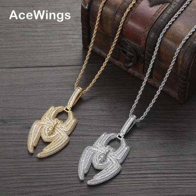 China Hiphop CN411 Bling Bling Arrangement CZ Hip Hop Brass Necklace Iced Out Jewelry for sale