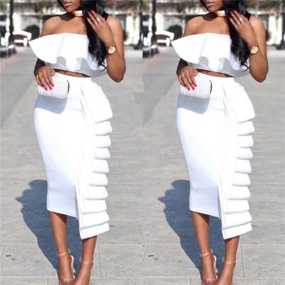 China Wholesale Woman QUICK DRY Plus Size Formal Sleeveless Two Piece Set Pleated Set Women Formal Set for sale