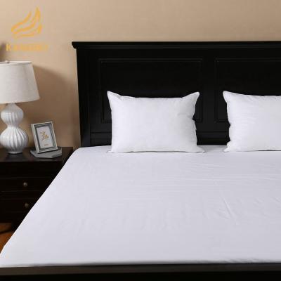 China Single Wholesale Pure White Soft Cotton Bed Sheets Flat Layer Sheet For Home Hotel for sale