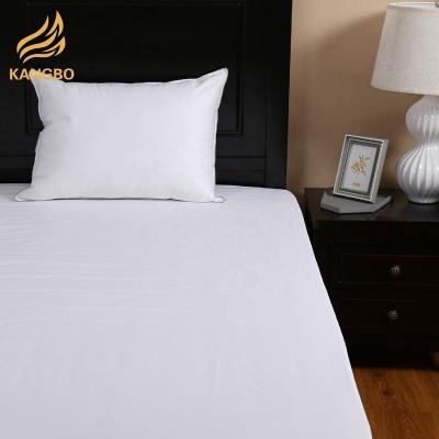 China Plain Home Hotel Customized Logo 100% Cotton Sheet Flat Layer White Sheets for sale