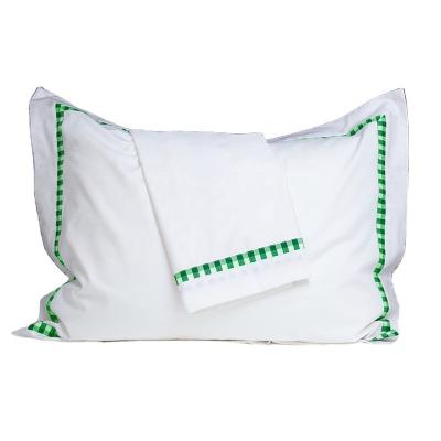 China Anti-bacteria 100% Cotton Pillow Organic Sham Personalized Bedding Pillow Case for sale