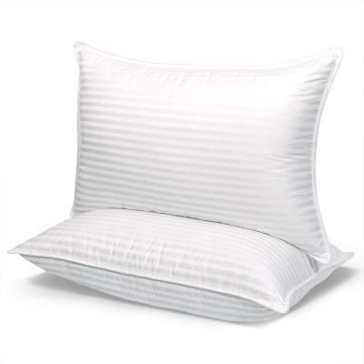 China Anti-bacteria Hypoallergenic Luxury White Down / Down Pillow Alternative Plain White Hotel Pillow for sale