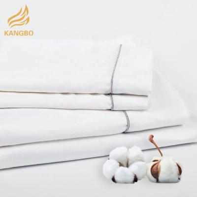 China Excellent Nondisposable Solid White Home Textile Bed Sheet Bedding Set for sale