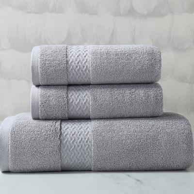 China Antimicrobial Multi Color Cotton Bath Towel Hotel Beauty Salon Use Towel for sale