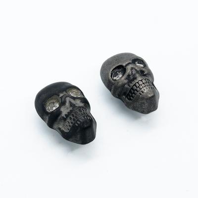 China Sustainable Alloy Zinc China Factory Skull Decorate Denim High Tech Metal Jeans Buttons for sale