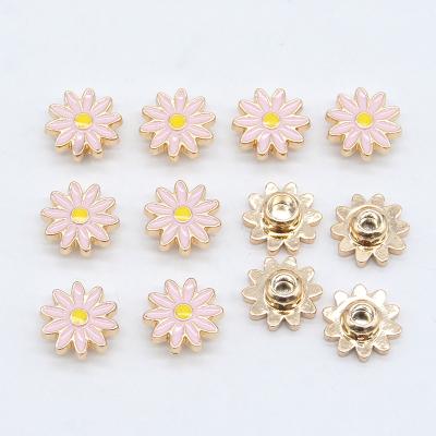 China Daisy Flower Metal Rivet Leather Rivet Fashion Decoration Nickel Free For Jeans Clothes for sale