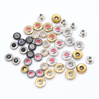 China Factory Crystal Rhinestone Decoration Rivet Metal Leather Rivet Nickel Free For Clothes Jeans for sale