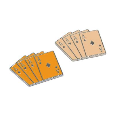 China High Quality Nickel Free Playing Cards Clothes Alloy Zinc Pin for sale