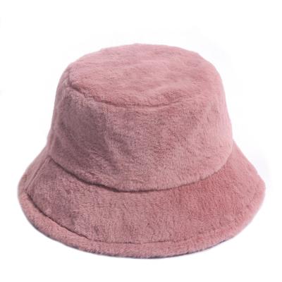 China Custom image size design your own logo fuzzy berber fleece winter women bucket hat for sale