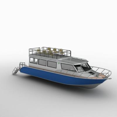 China Fishing 38ft Ocean Liner High-speed Operating Ferry Boat 12m With Toilet And 20 Seats for sale