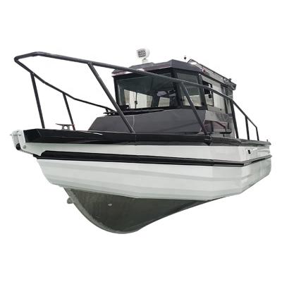 China New 25ft/7.5m Recreational Sports Fishing Walk Around Aluminum Fishing Boat With Exterior Design for sale