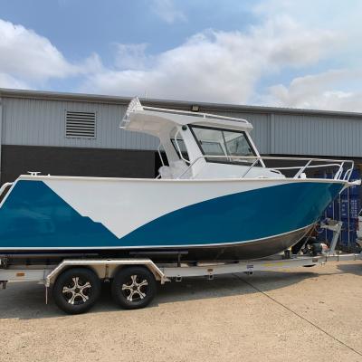 China Fishing 21ft | 25ft Center Cabin Deep V Hull Aluminum Walk Around Boat for sale