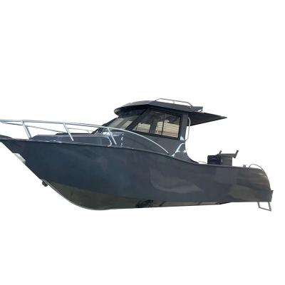 China Marine Grade Aluminum 5083 6.25 m 24 ft Deep V Fishing Boat Luxury Aluminum Sport Yacht Profisher Can With Motor for sale