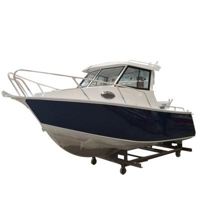 China Family fishing 6.25m/21ft all welded aluminum cuddy cabin boat for sale for sale