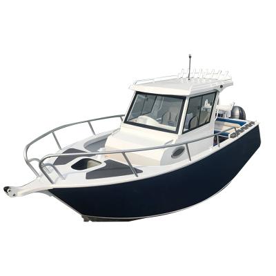 China Aluminum profisher fishing boat cabin aluminum boat 6.25m with CE certificate for sale