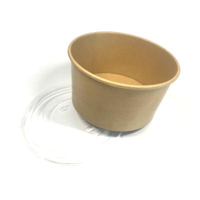 China SR 300pcs 1000ml Biodegradable Paper Food Containers with Lids Custom Salad Bowl, Cardboard Wrapping Paper Food Bowl Container for sale