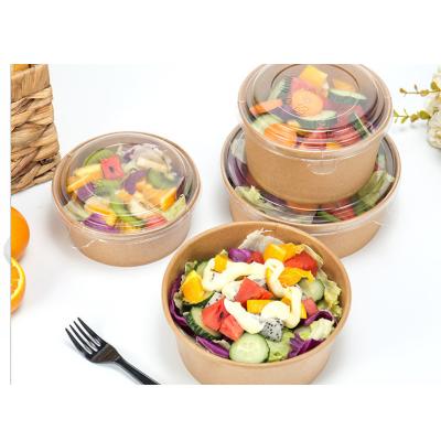 China SR Disposable Wholesale Custom Restaurant Eco Small Paper Salad Bowl for sale