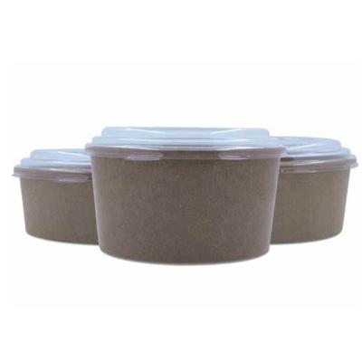 China PE COATED WATER TO OIL SR Restaurant Eco Craft Paper Wholesale Custom Salad Bowl HEAVY DUTY for sale