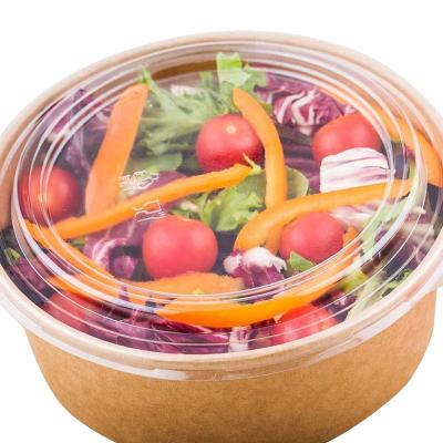 China SR 300pcs 36oz 1090ml Biodegradable Eco Friendly Craft Soup Takeout Paper Salad Bowl With Lid PP Pet for sale