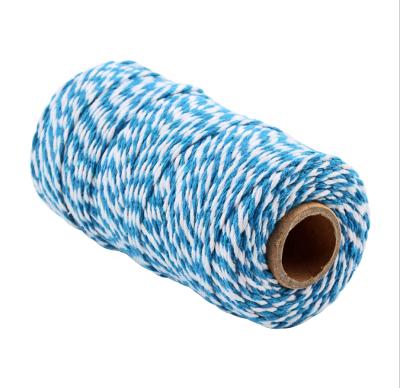 China Gift Wrap SR 100m Blue 2mm Bakers Twine Cotton Baker's Twine On Sale for sale