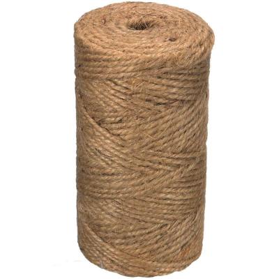 China Gift Wrapping SR 328 Feet 109YD 100m 2mm 3 PLY Hemp Twine Jute Twine Wide Natural Bundle Twine, 2mm Jute Yarn Twine for sale