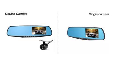 China Carro Dvr 4,3 espelho de rearview de Dual Camera 1080P da polegada com uma câmera digital do gravador de vídeo à venda