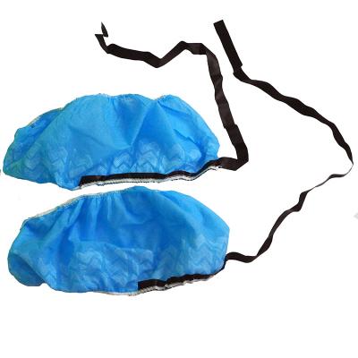 China Breathable Well Designed Non Single Use Skid Shoe Cover With Drawstring With Conductive Tape for sale