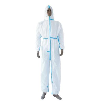 China Antistatic Antistatic Surgical Coverall With Hood Microporous Safety Medical Suit Overall Disposable PPE Coverall for sale