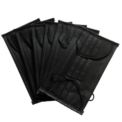 China Eco-friendly High Quality Disposable Face Mask Black With Ear Loop Mask Custom OEM Factory Supply for sale