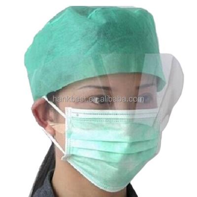 China With earloop or with tie on single use non woven surgical face mask with shield for sale