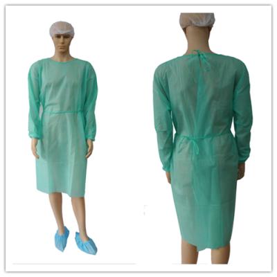 China Laboratory the most wonderful china isolation gown green color for women for sale